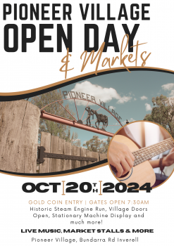 Pioneer Village Open Day - Sunday, 20th October